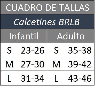 BRBL Calcetines de Ski Vancouver Jr. 2 Pares Azul/Naranjo
