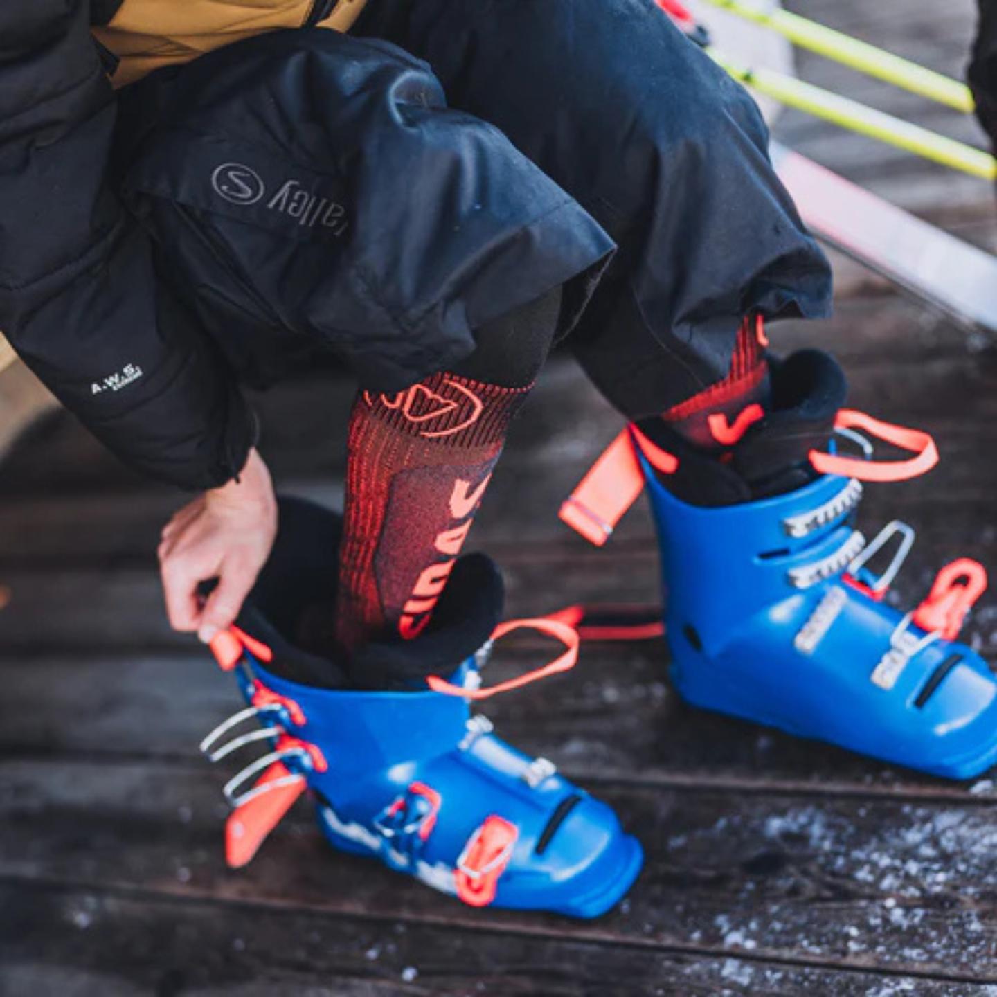 Sidas Calcetines Ski Experto Junior Azul/Naranjo