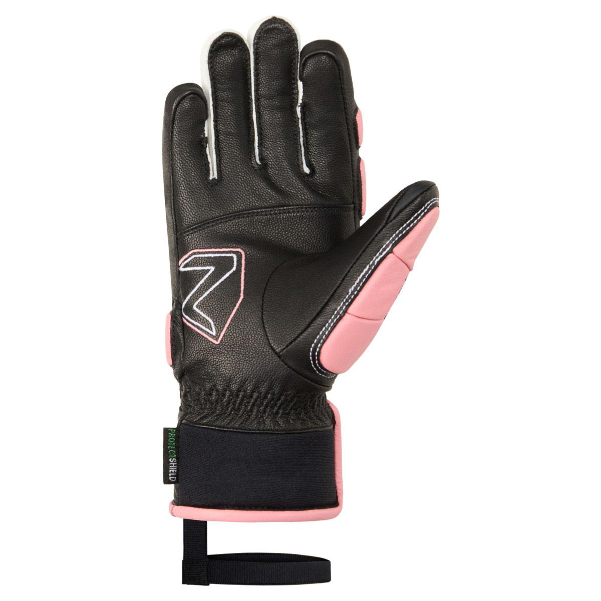 Ziener Guante Nieve Lonos-Z AS®  PR Junior Black Pink Vainilla