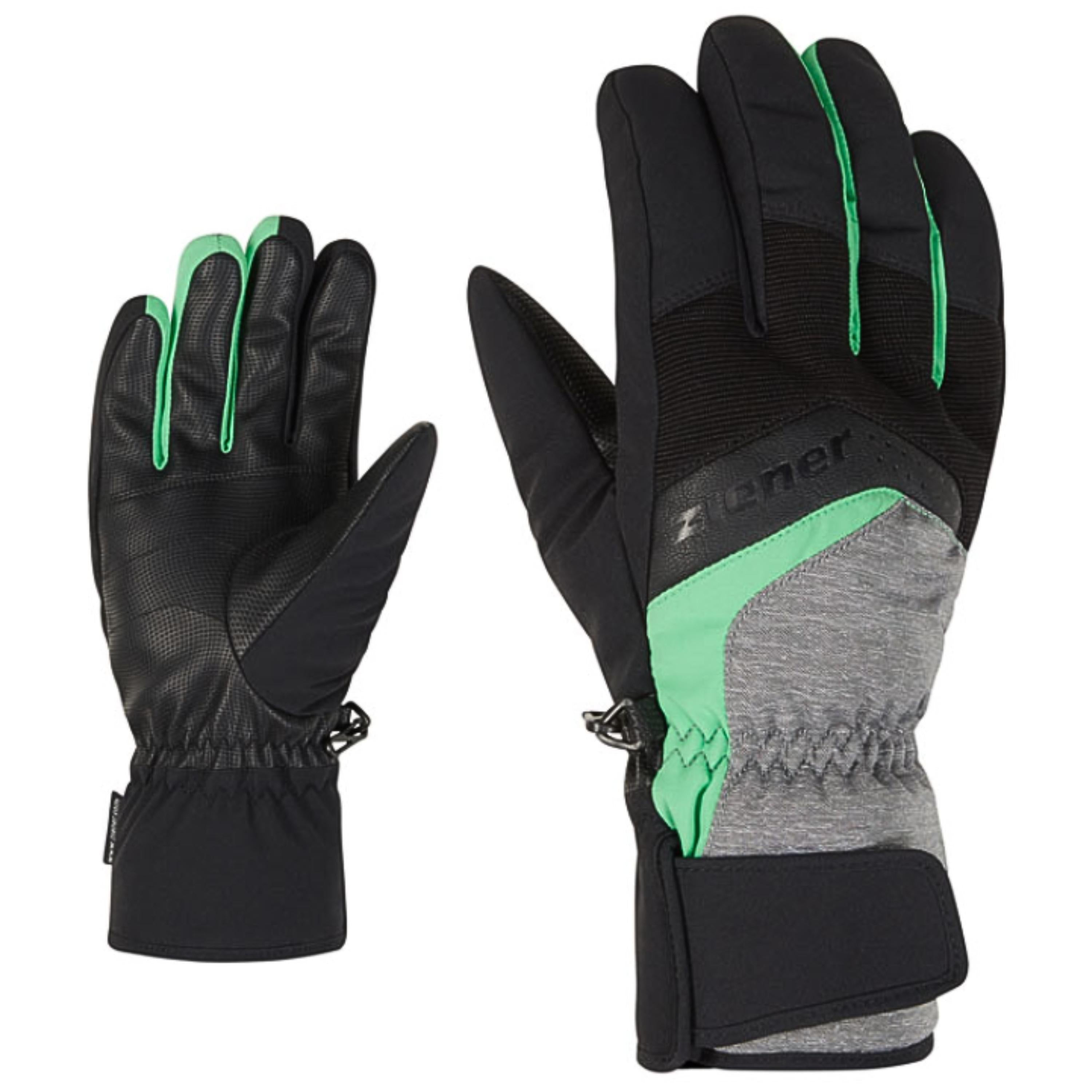 Ziener Guante Gabino Dark Melange Pale Green