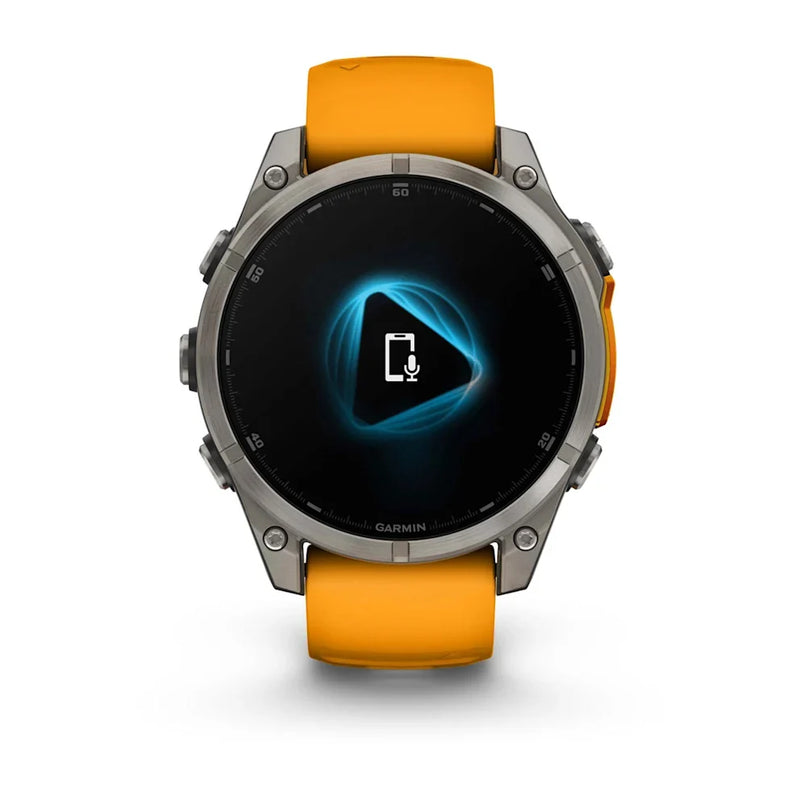 Smart Watch fēnix® 8 Garmin – 47mm Amoled Sapphire Spark Orange - Rideshop