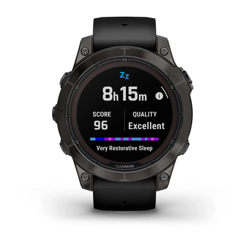 fenix® 7 Pro – Garmin Sapphire Solar, Carbon Gray DLC Titanium with Black Band - Rideshop