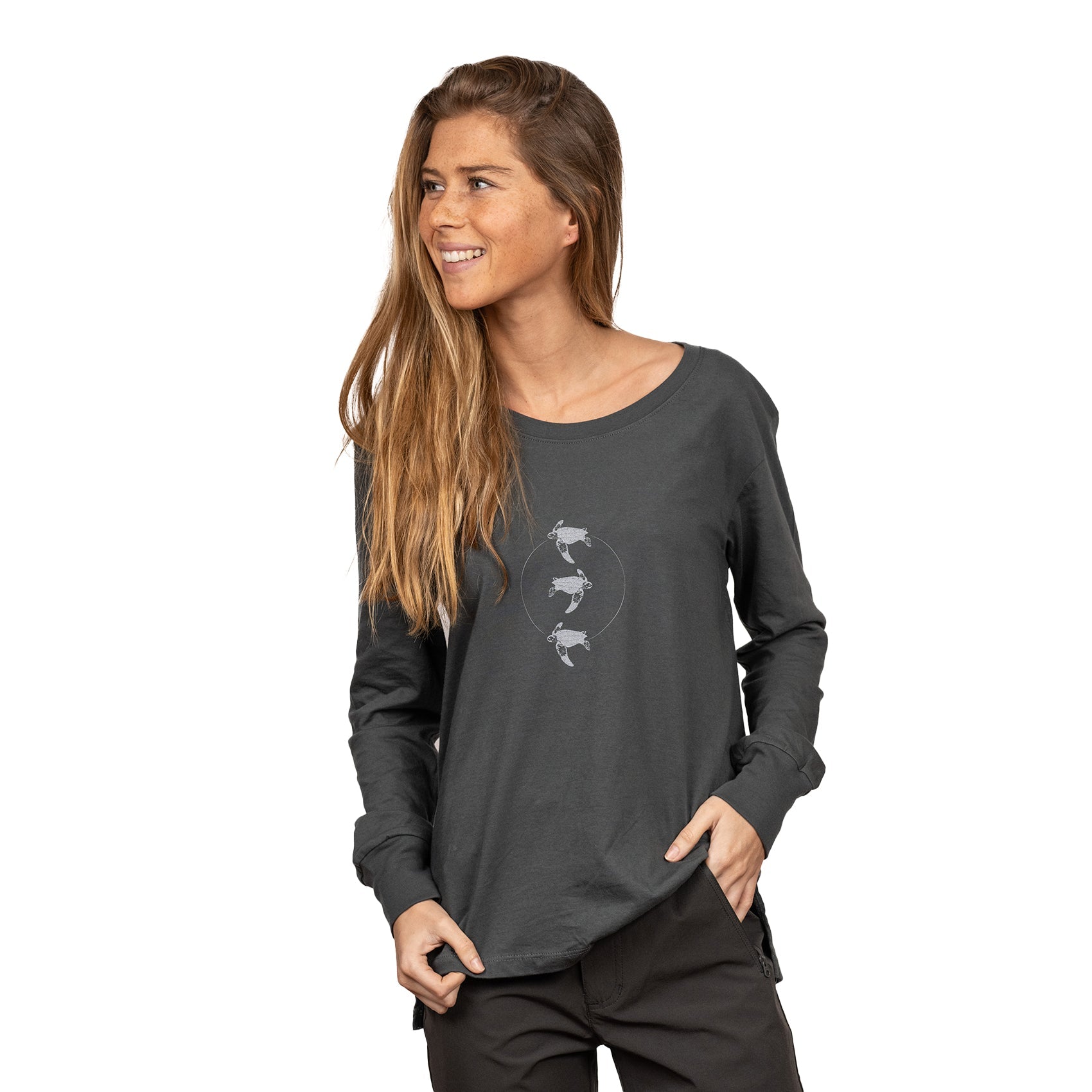 Polera mujer manga larga Tortuga Laúd Atakama Outdoor - Rideshop