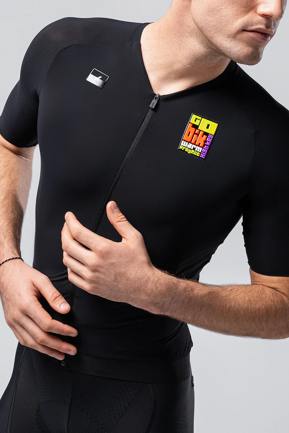 Maillot Manga Corta Gobik Cx Solid Unisex Hk Black