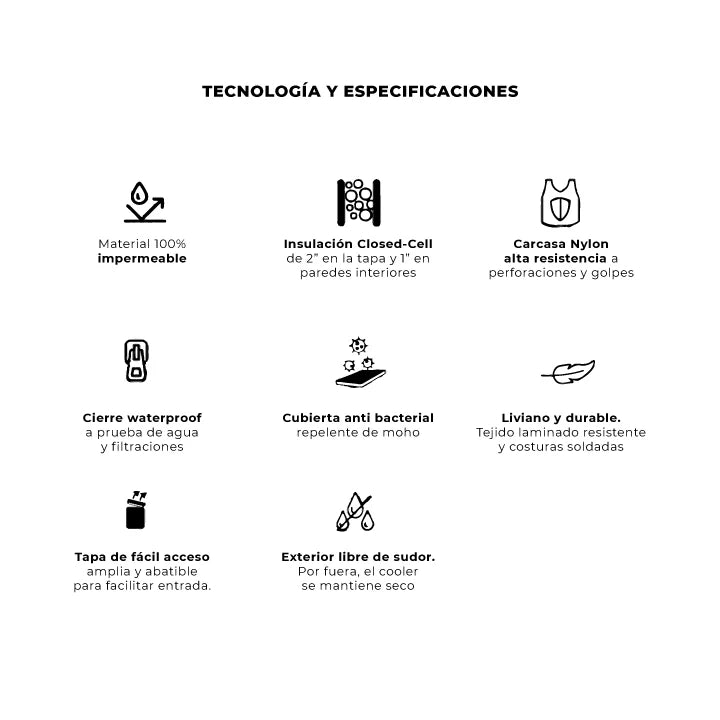 Cooler Mochila Térmica de Aislamiento Kano 20L