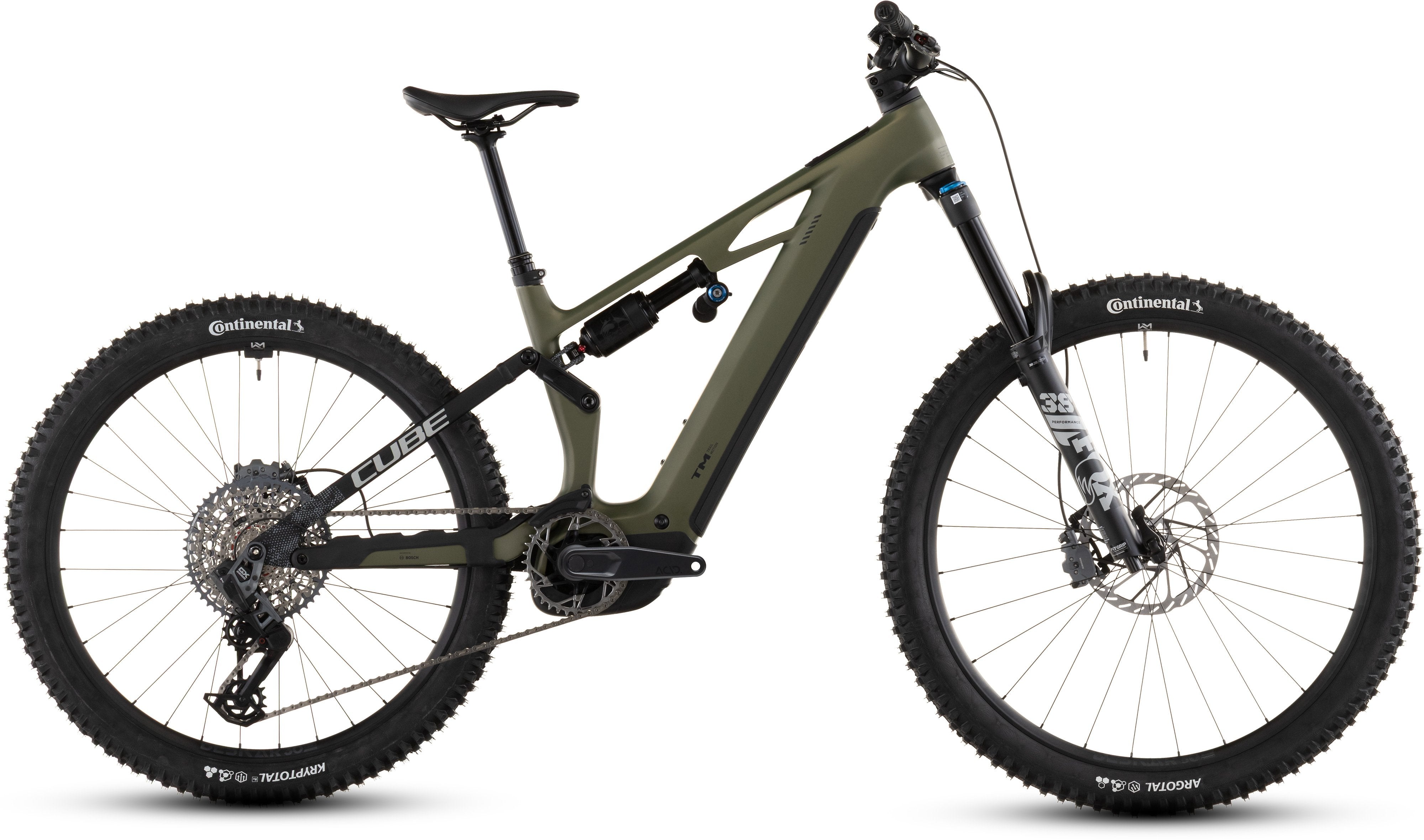 Bicicleta Eléctrica Cube Stereo Hybrid ONE77 HPC TM 800 Reedgreen´n´Matrix