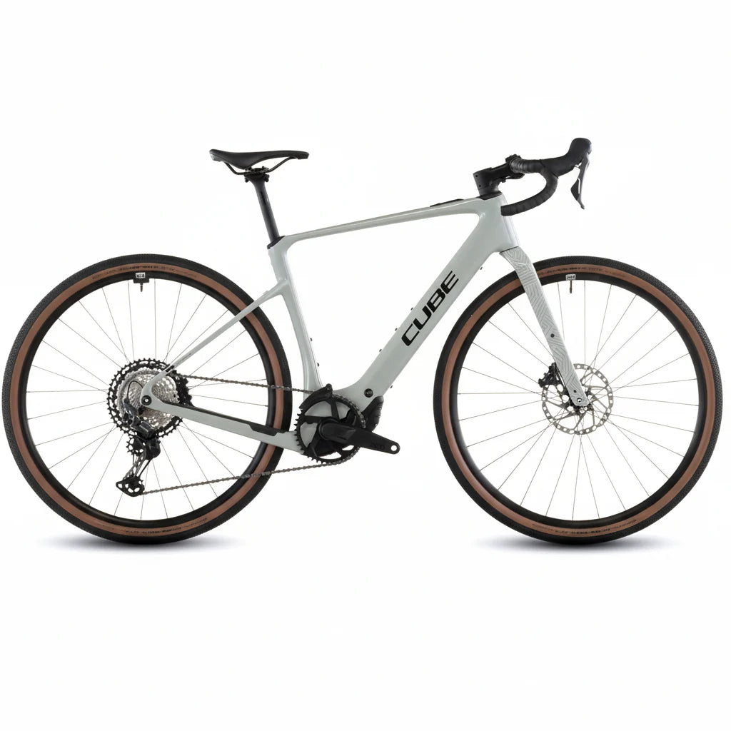 Bicicleta Eléctrica Cube Nuroad Hybrid C:62 Race 400X Reedbeige´n´Black