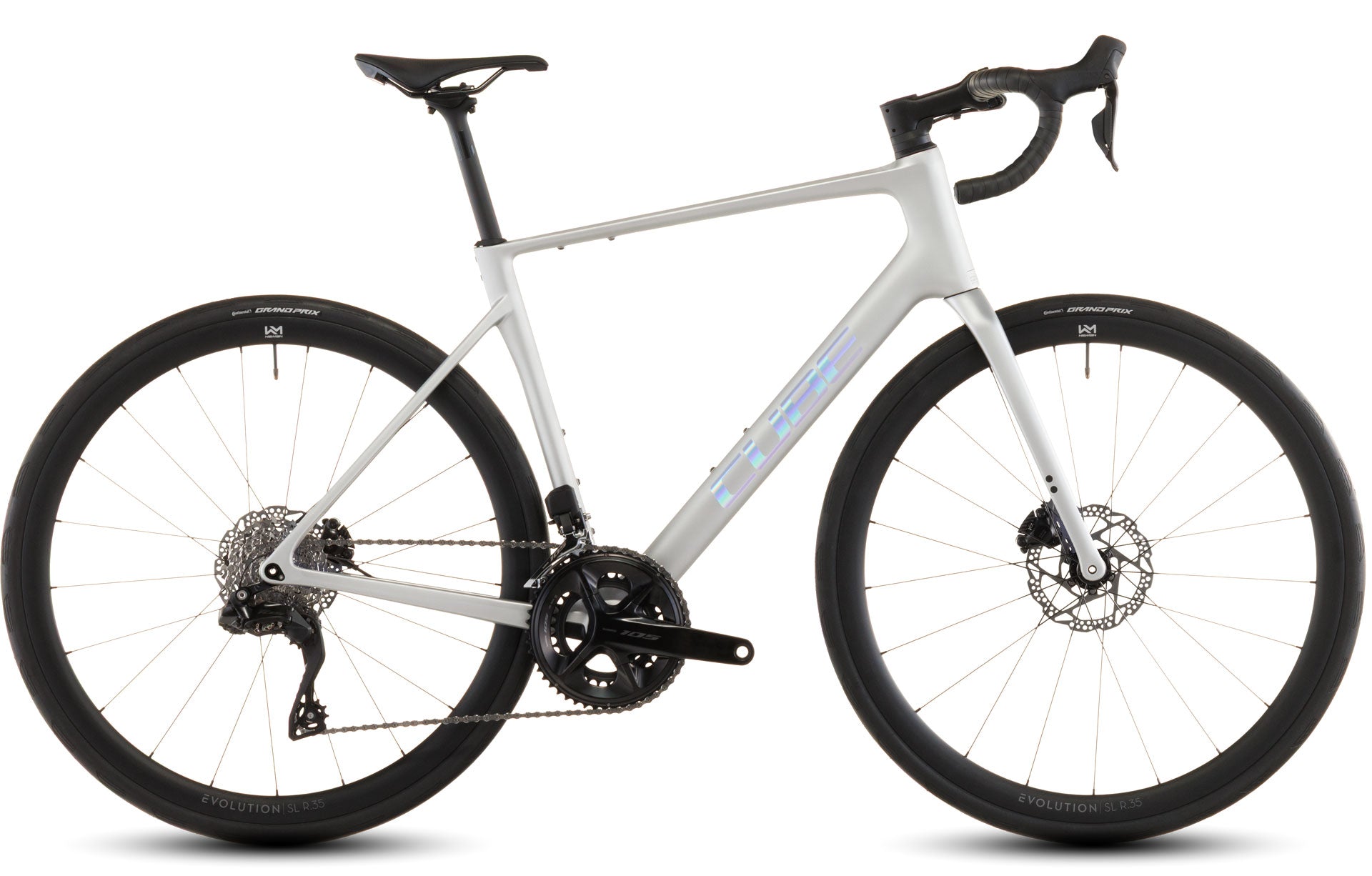 Bicicleta Ruta Cube Attain C:62 SLX Sleekgrey´n´Prism
