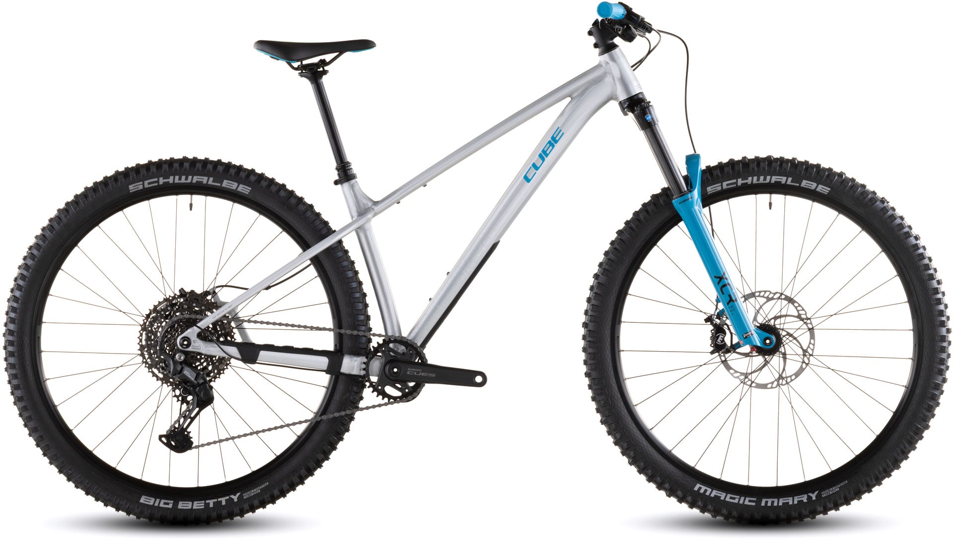 Bicicleta Cube Reaction TM ONE Rawmetal´n´Blue