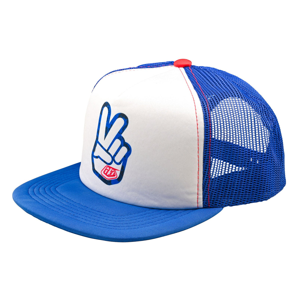 Tracker Snap Back Trucker Snapback Peace Out White / Blue