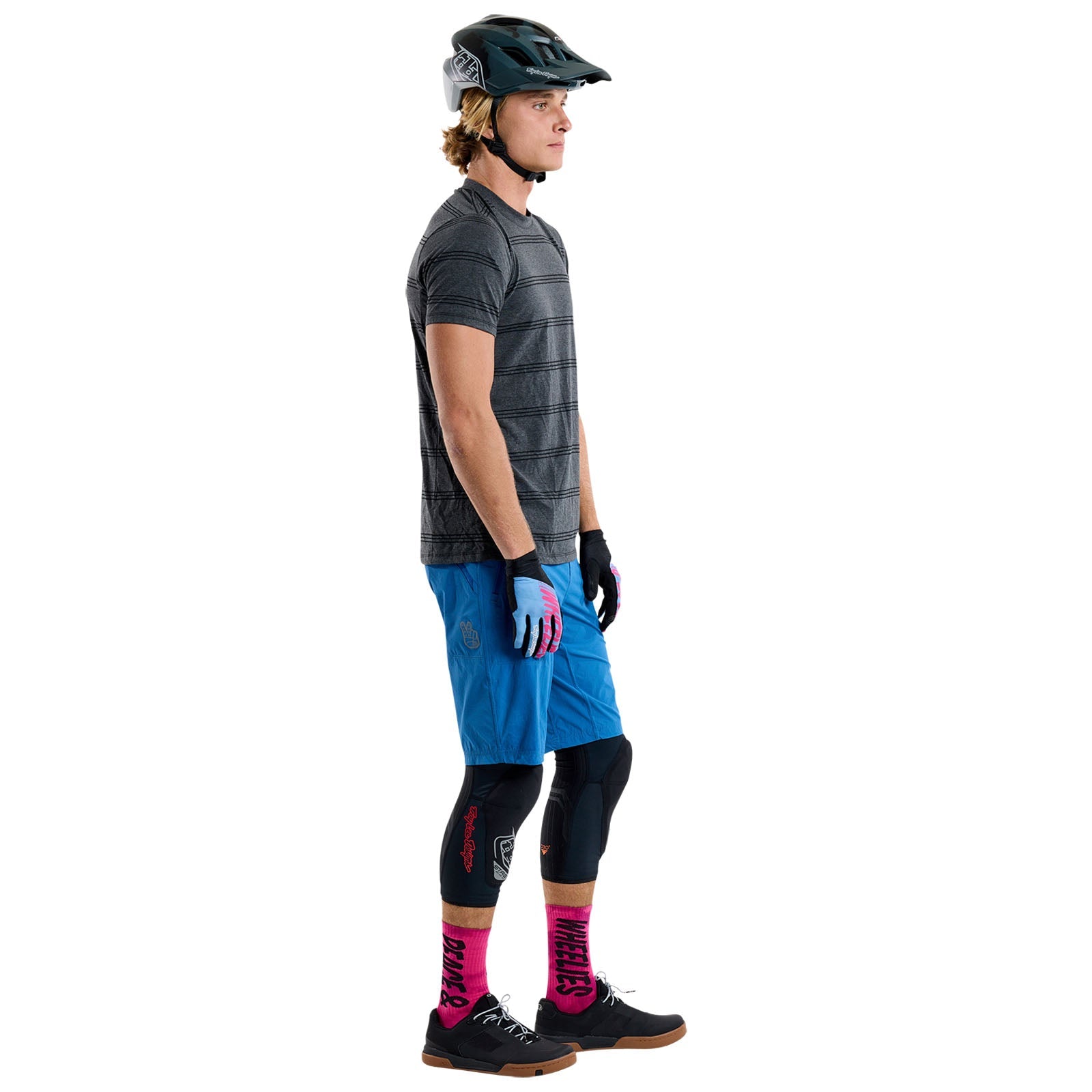 Skyline Short Sleeve Ride Tee Washed Out Dark Cloud