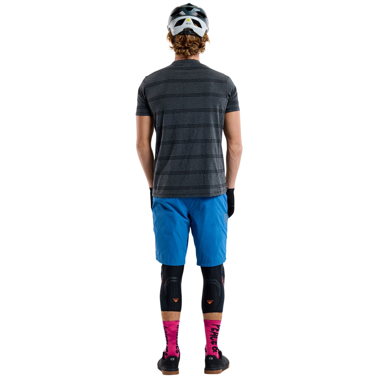 Skyline Short Sleeve Ride Tee Washed Out Dark Cloud