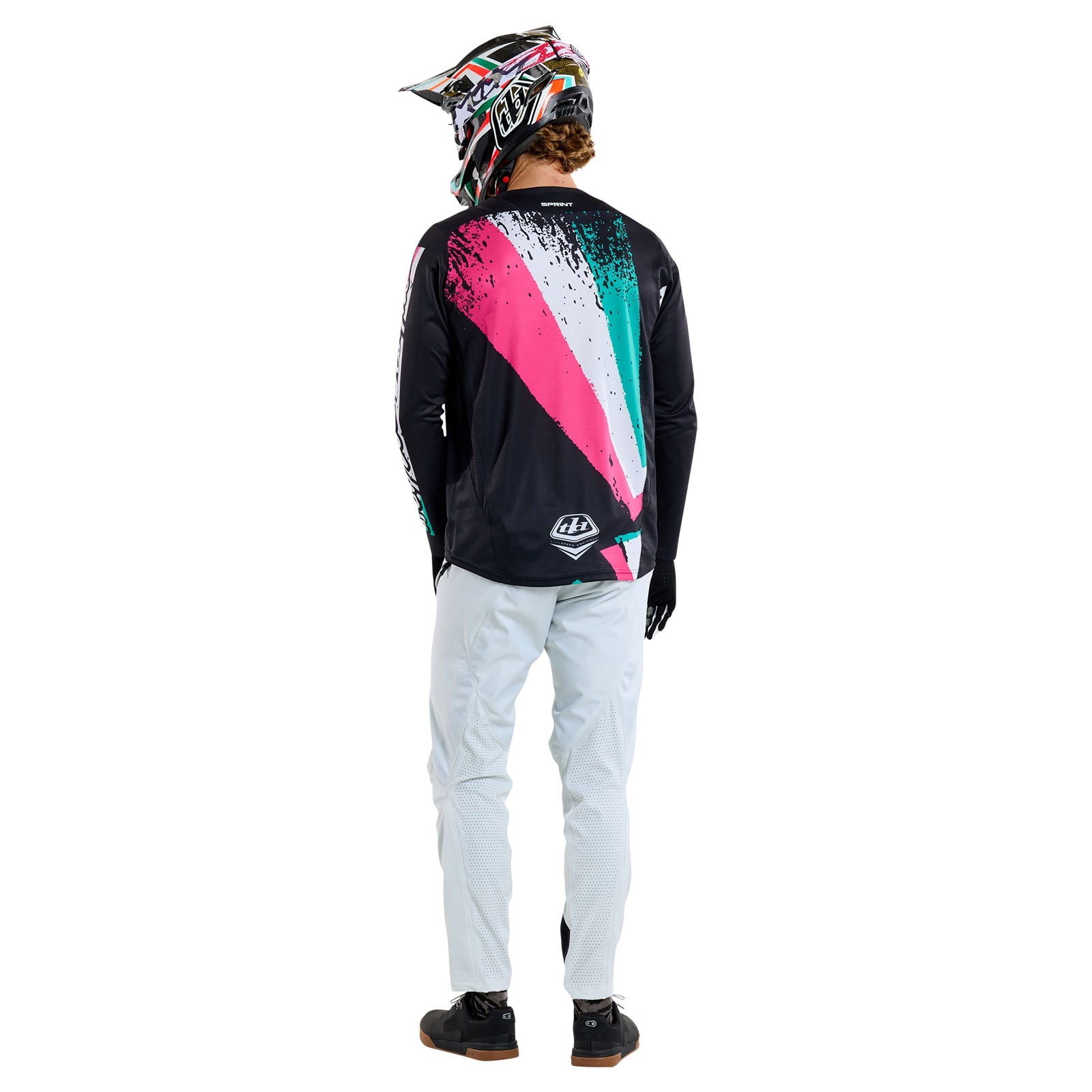 Troy Lee Designs Polera de Bicicleta Full Pull Negra