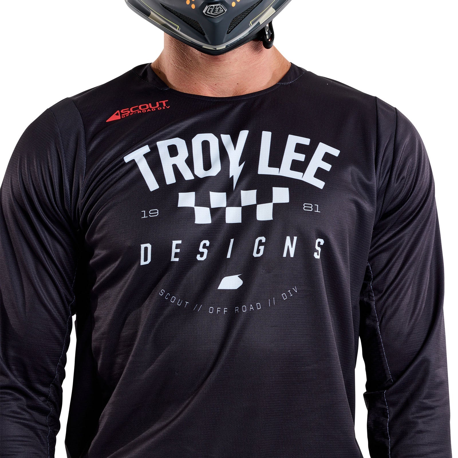 Troy Lee Designs Polera de Moto Scout GP Ripper Negra