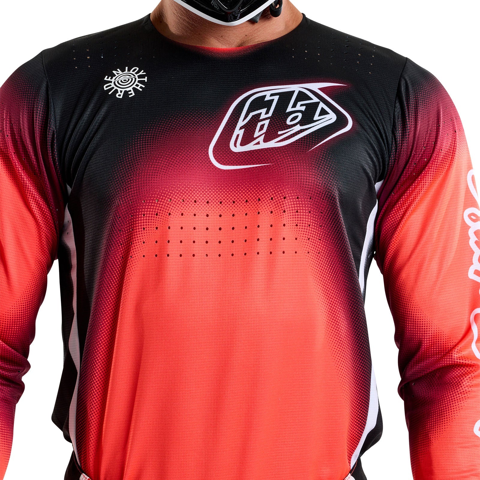 Troy Lee Designs Polera de Moto SE Pro Array Infra Roja / Negra