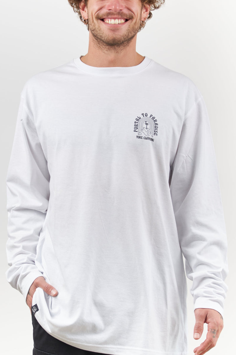 Toke Polera Manga Larga Paradise Blanca - Rideshop