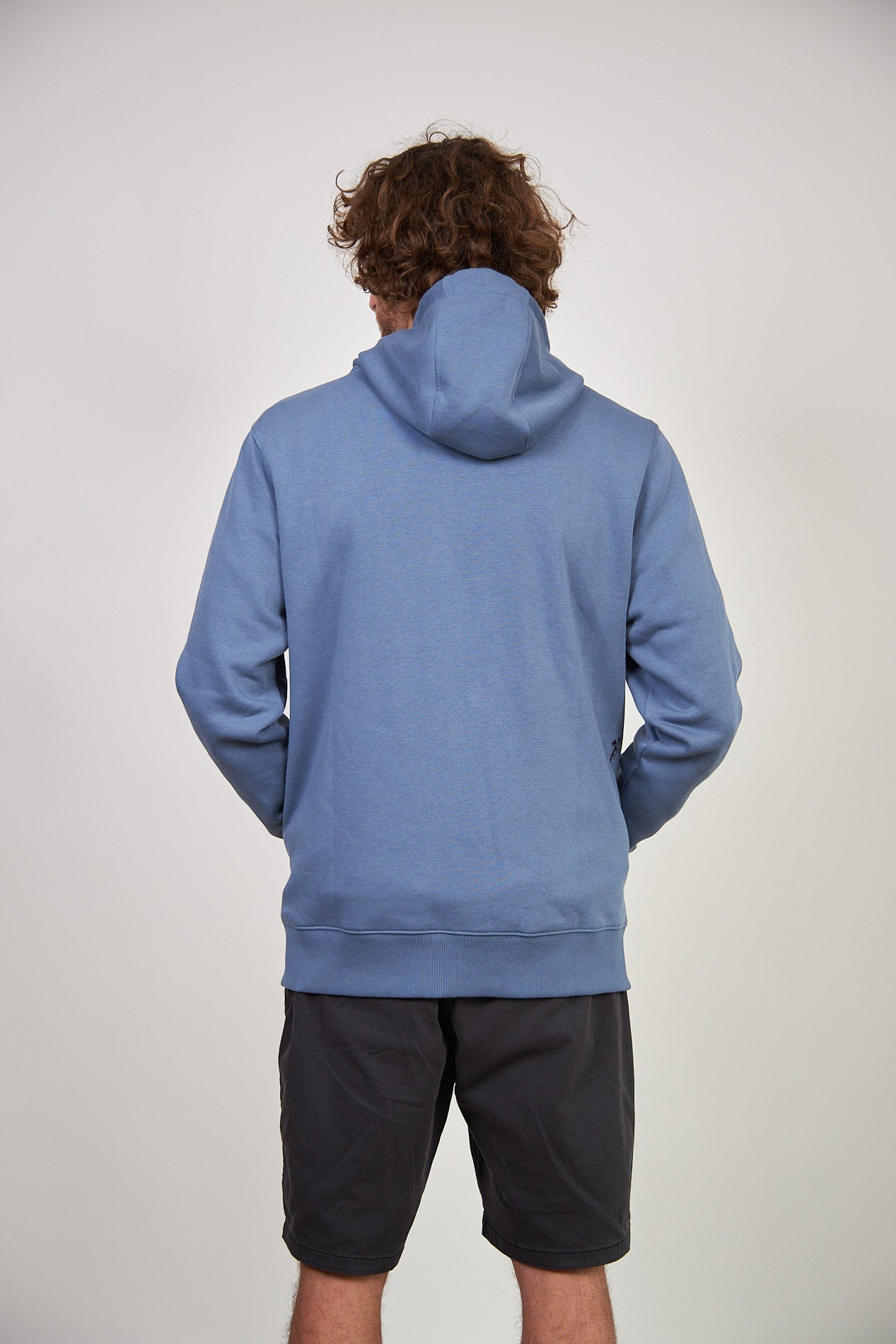 Poleron Azul Hombre Full Zipper