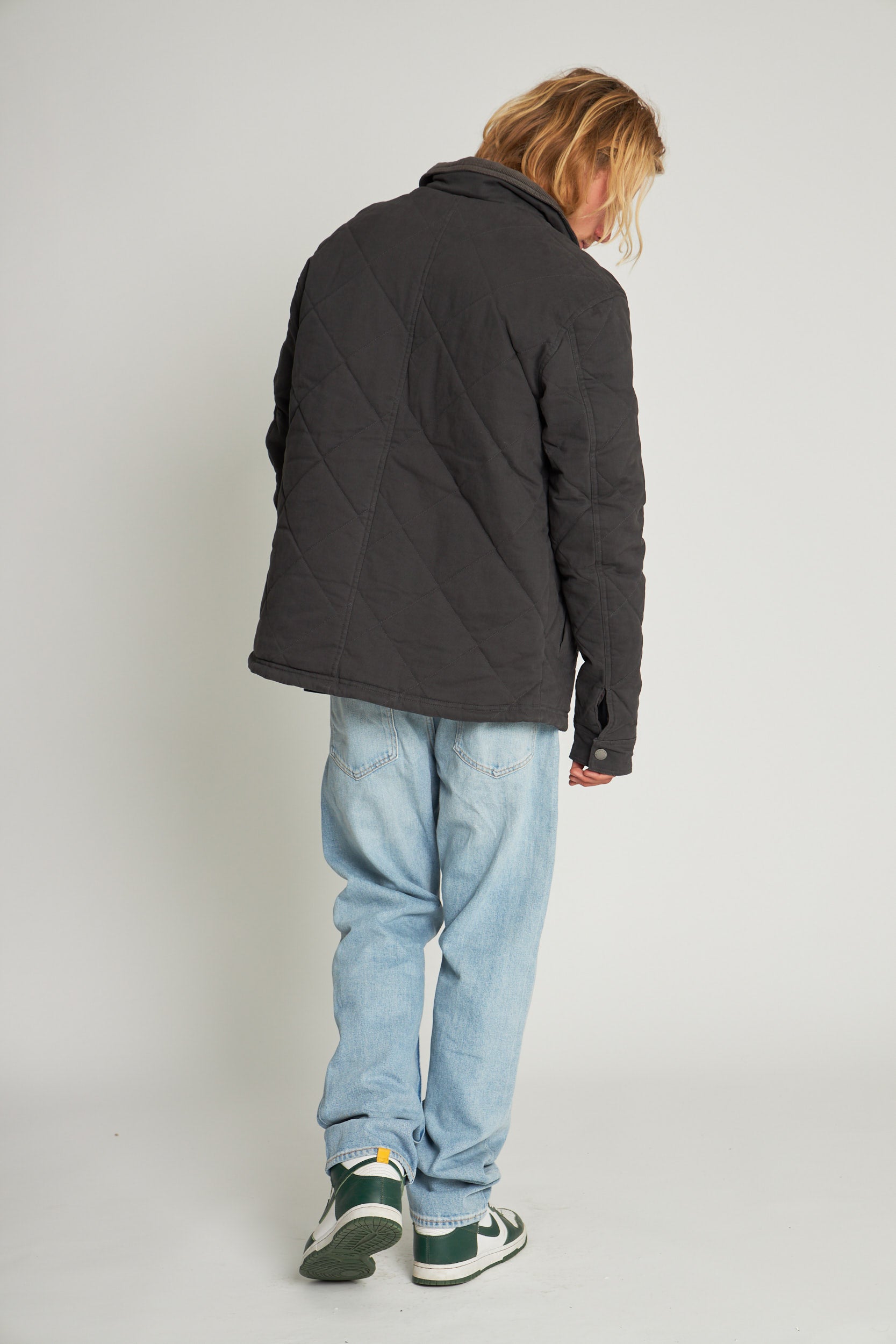 Chaqueta Gris Hombre Canvas Basket