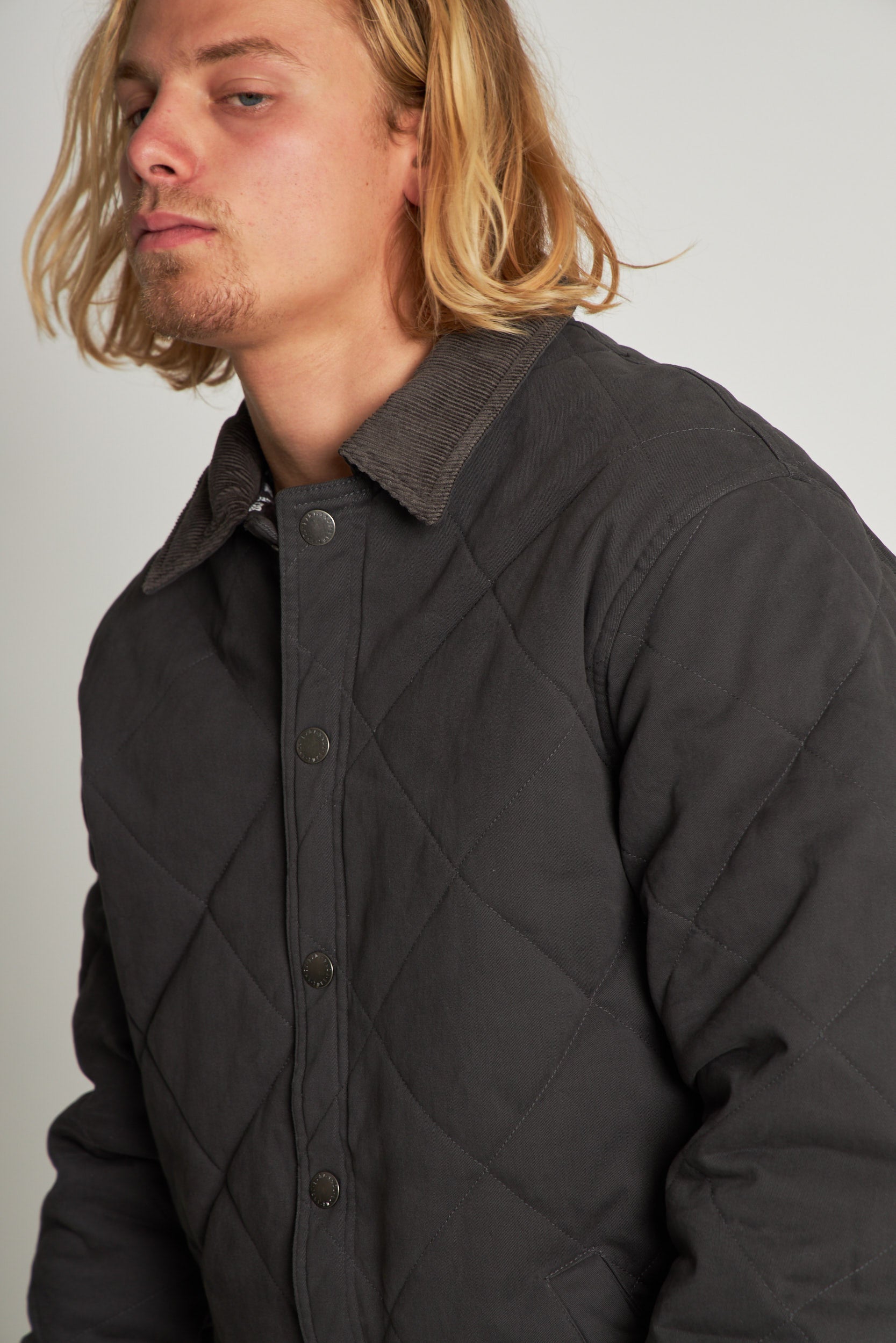 Chaqueta Gris Hombre Canvas Basket