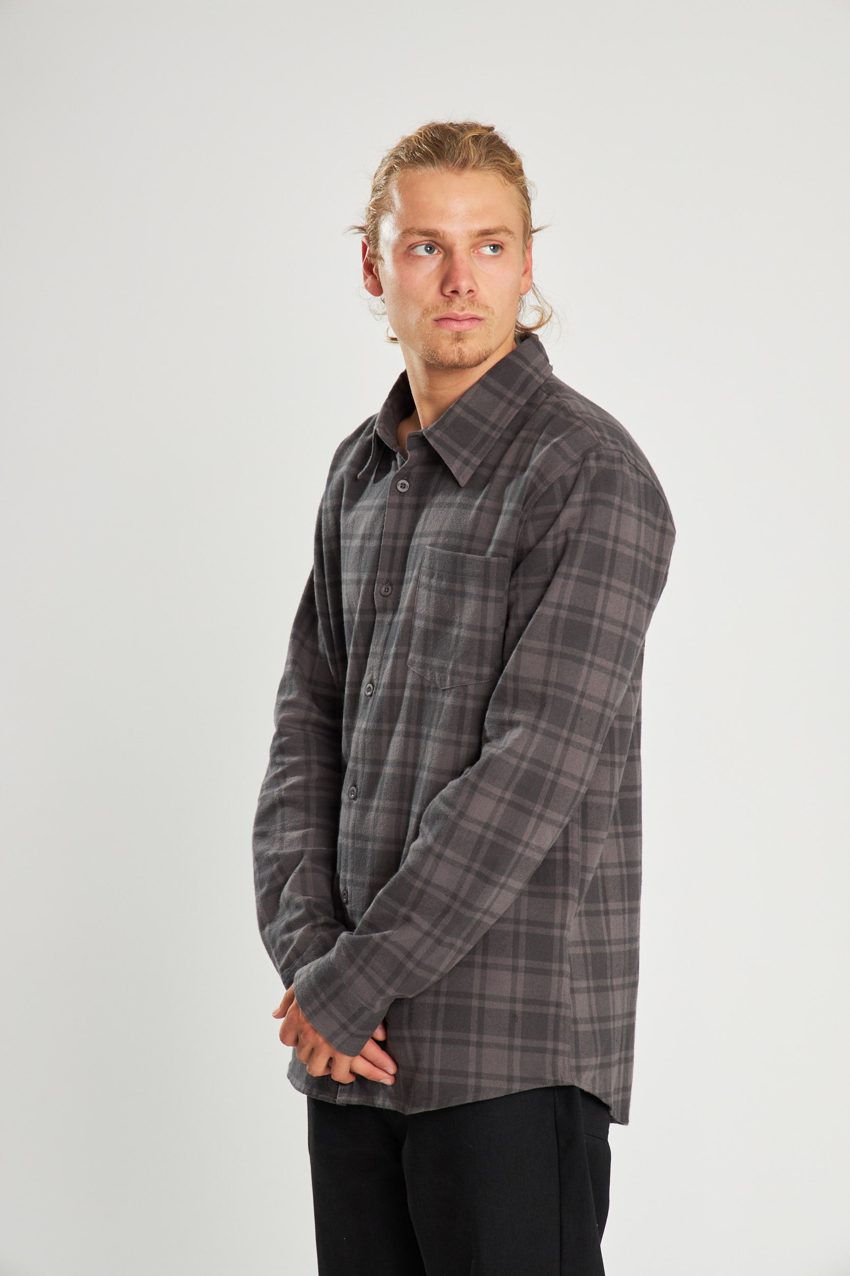 Camisa Franela Fleet Gris