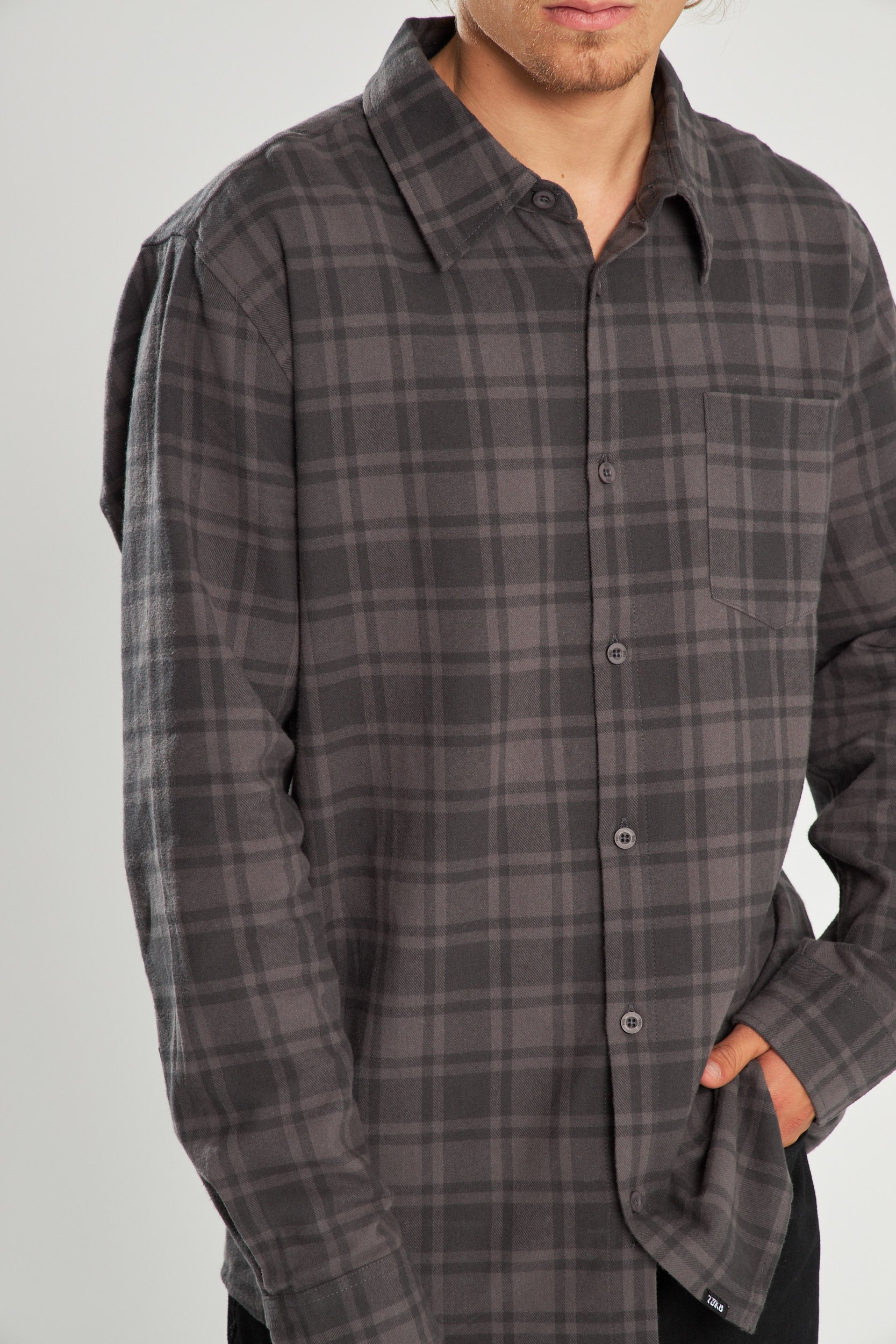 Camisa Franela Fleet Gris