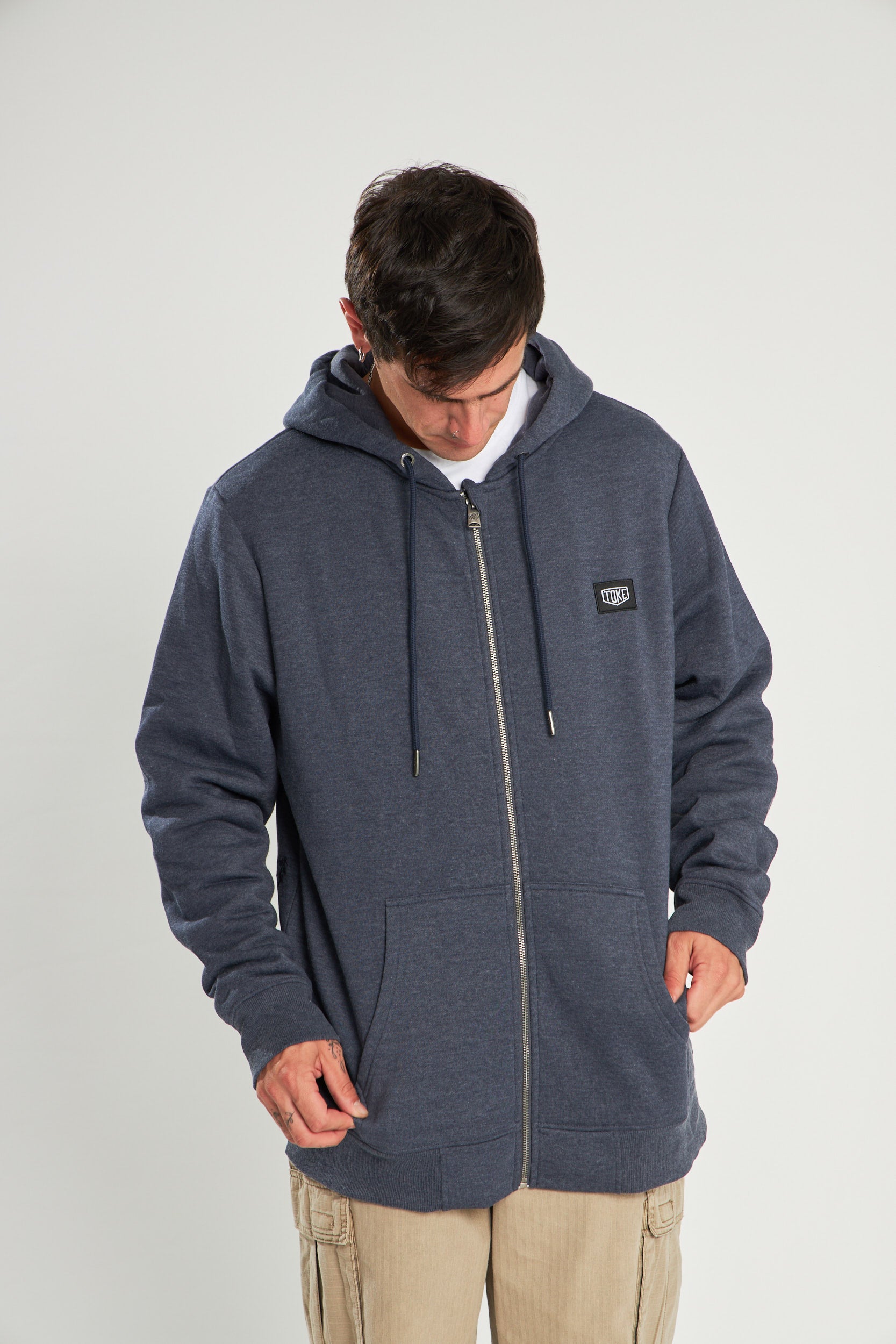 Poleron Azul Con Cierre