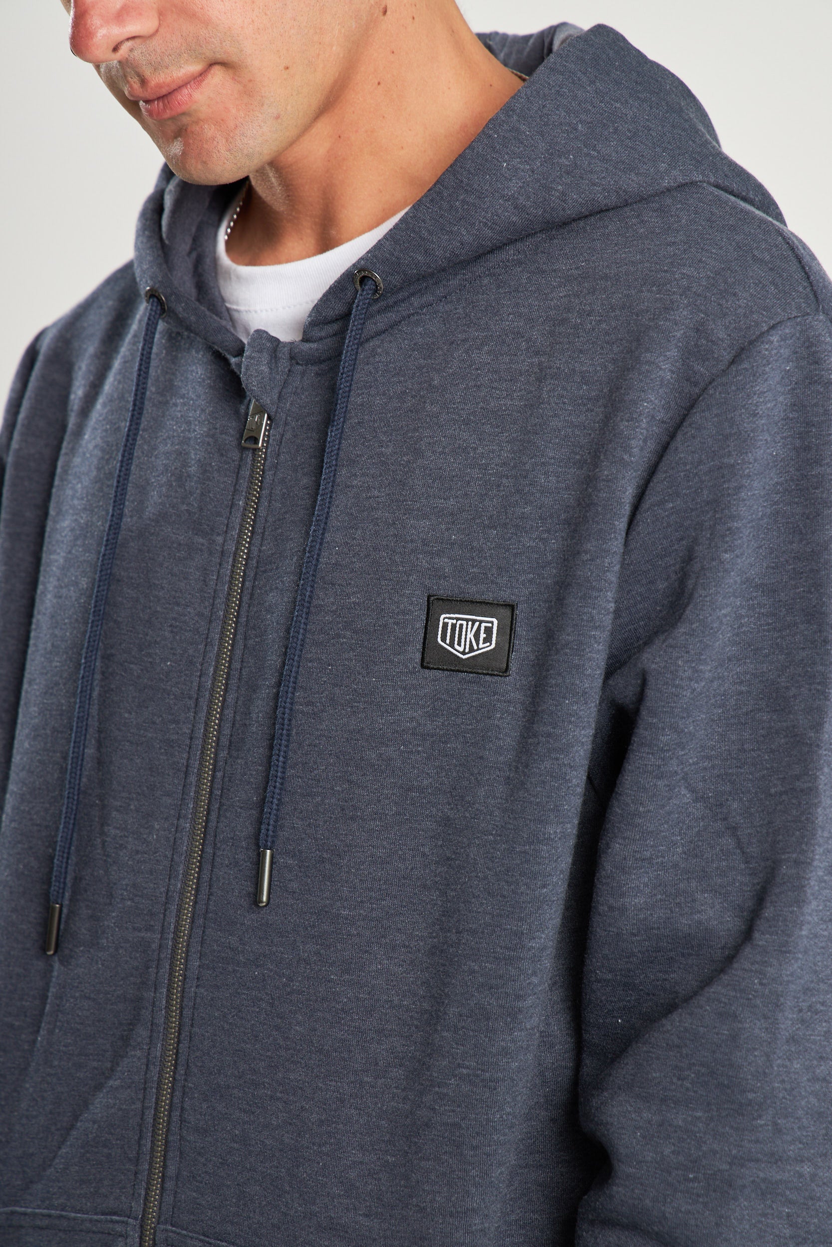 Poleron Azul Con Cierre