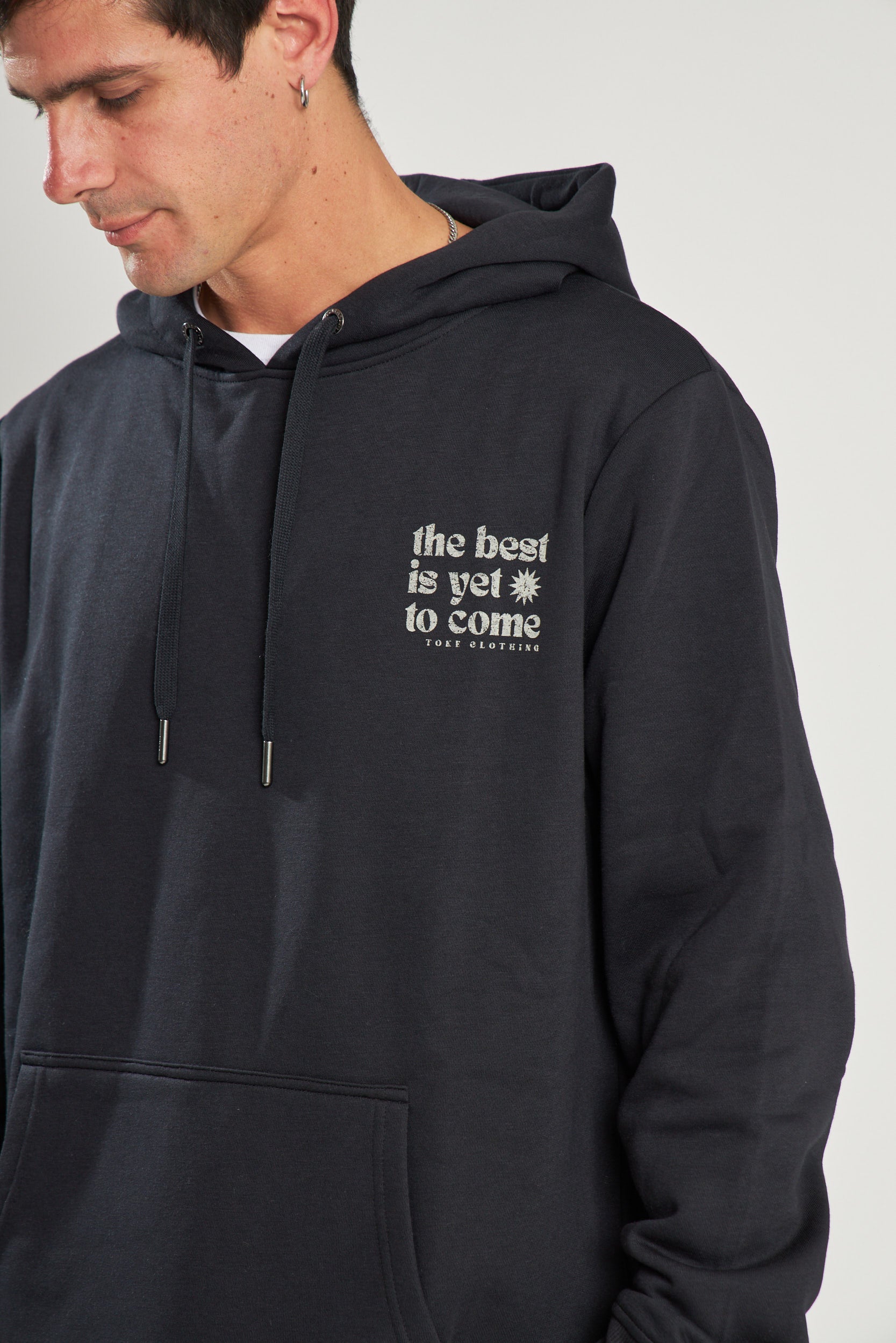 Poleron Hoodie Hombre The Best Negro