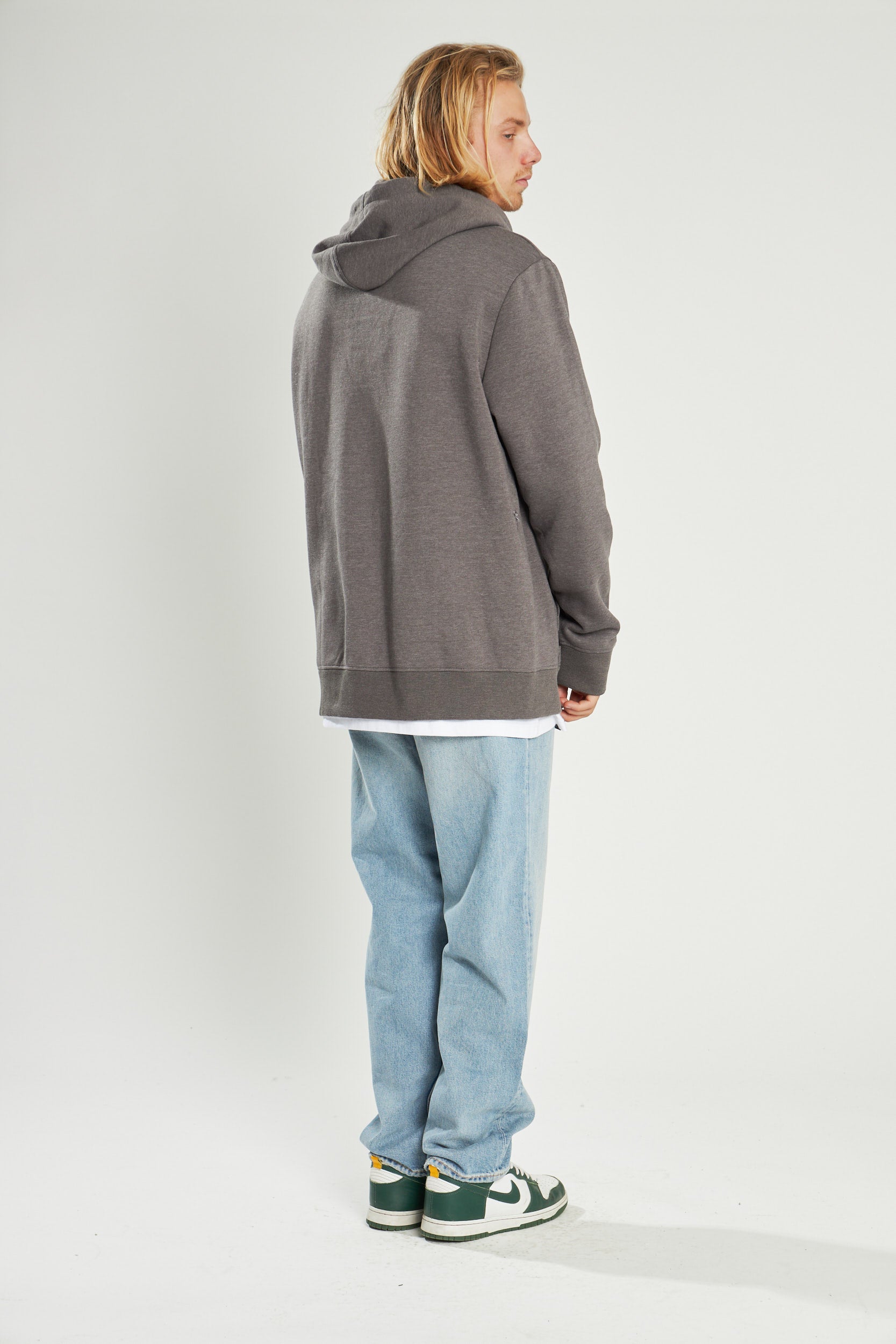 Poleron Gris Con Cierre Full Zipper