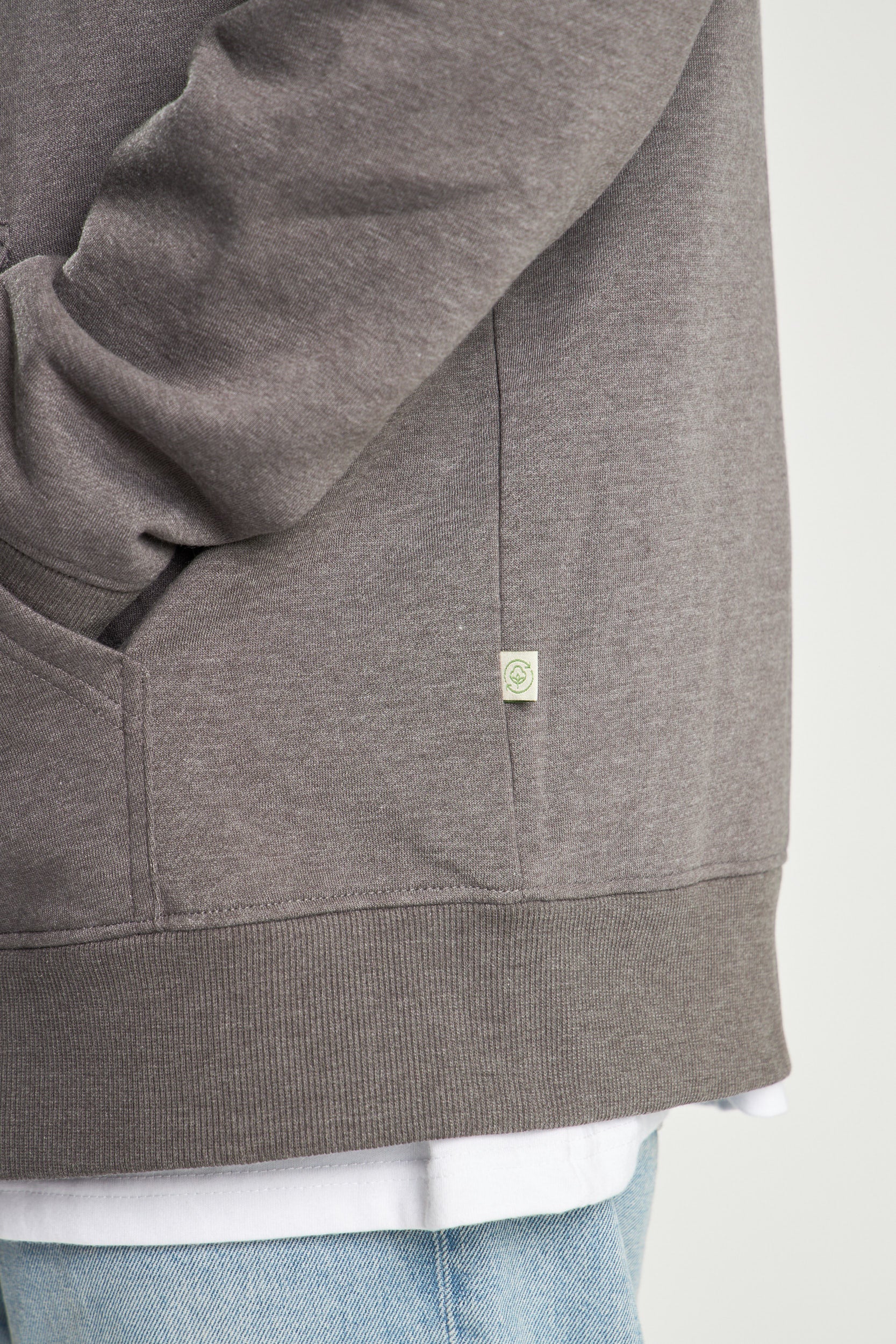 Poleron Gris Con Cierre Full Zipper