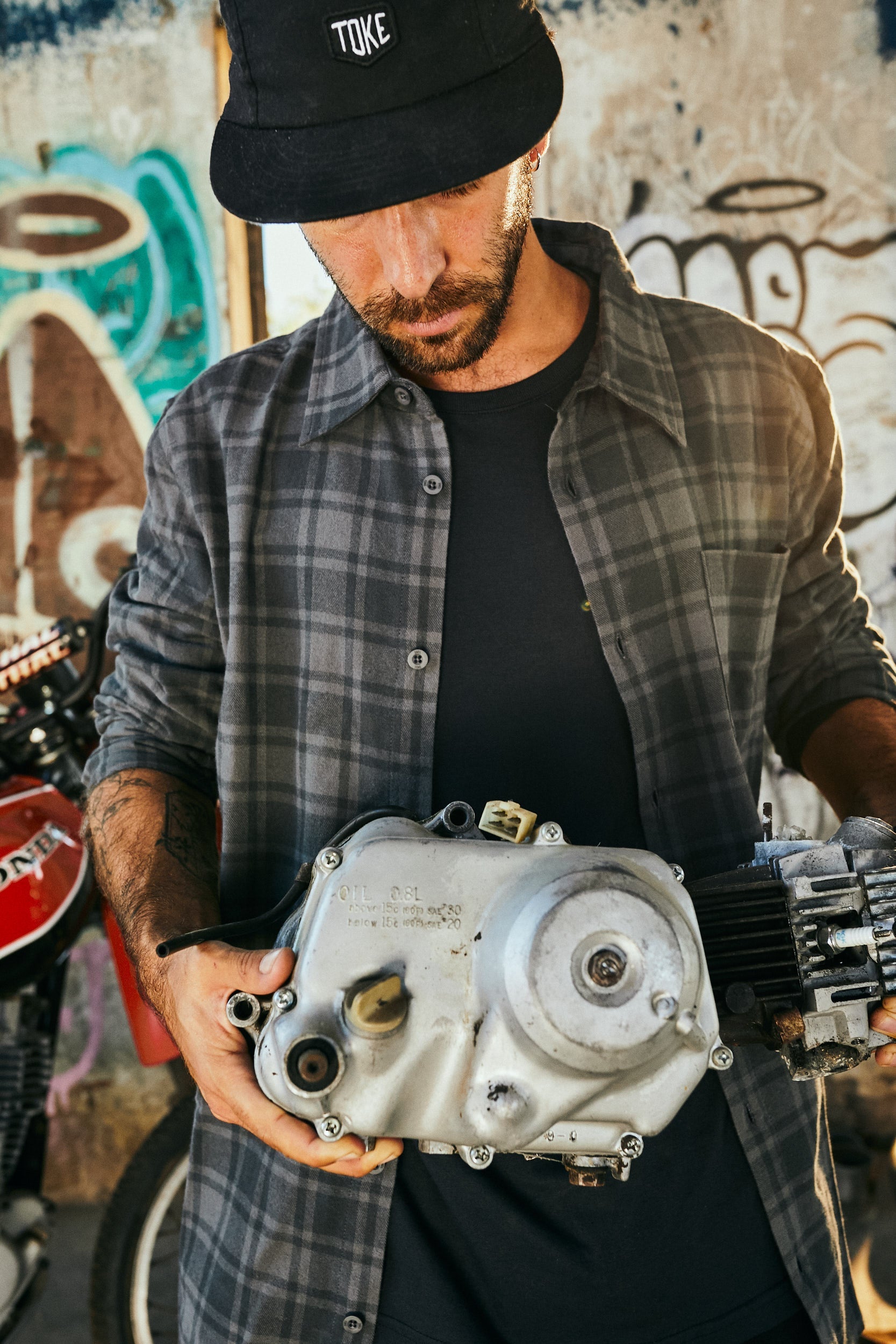 Camisa Franela Fleet Gris