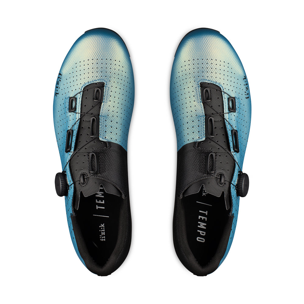 Zapatillas de Bicicleta Fizik Tempo Decos Carbon Iridescent Light Blue