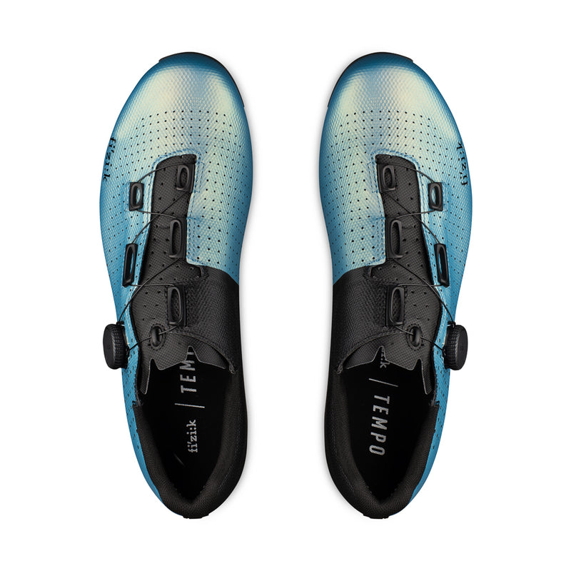 FIZIK Zapatillas de Bicicleta Tempo Decos Carbon | Iridescent Light Blue