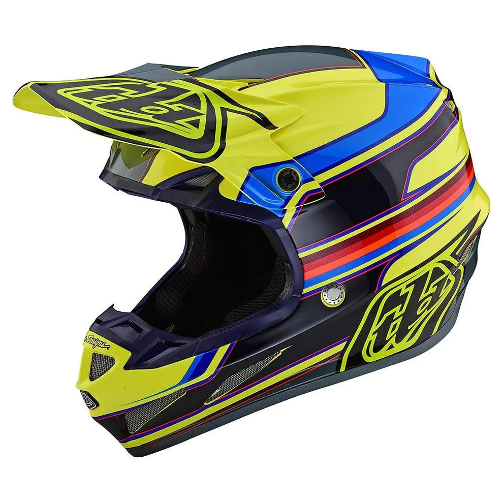 Troy Lee Designs Casco De Moto Se4 Composite Speed Yellow / Gray MIPS