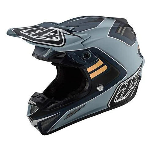 Troy Lee Designs Casco De Moto Se4 Ece Composite Flash Gray Silver