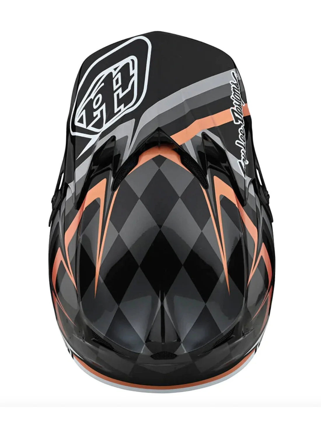 Troy Lee Designs Casco SE4 Polyacrylite Warped Negro / Dorado