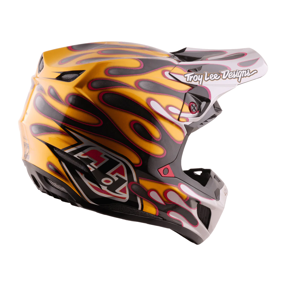 Troy Lee Designs Casco SE5 Carbon Overspray Black / Gold