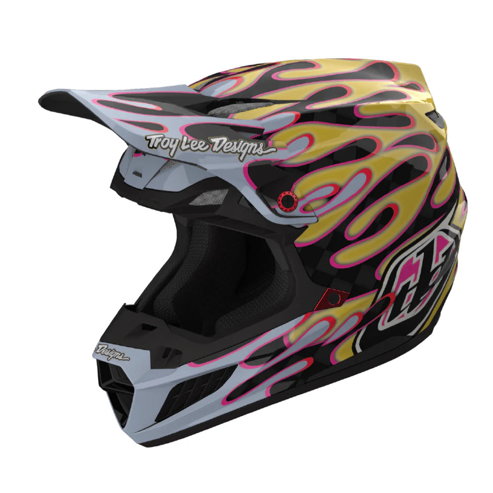Troy Lee Designs Casco SE5 Carbon Overspray Black / Gold