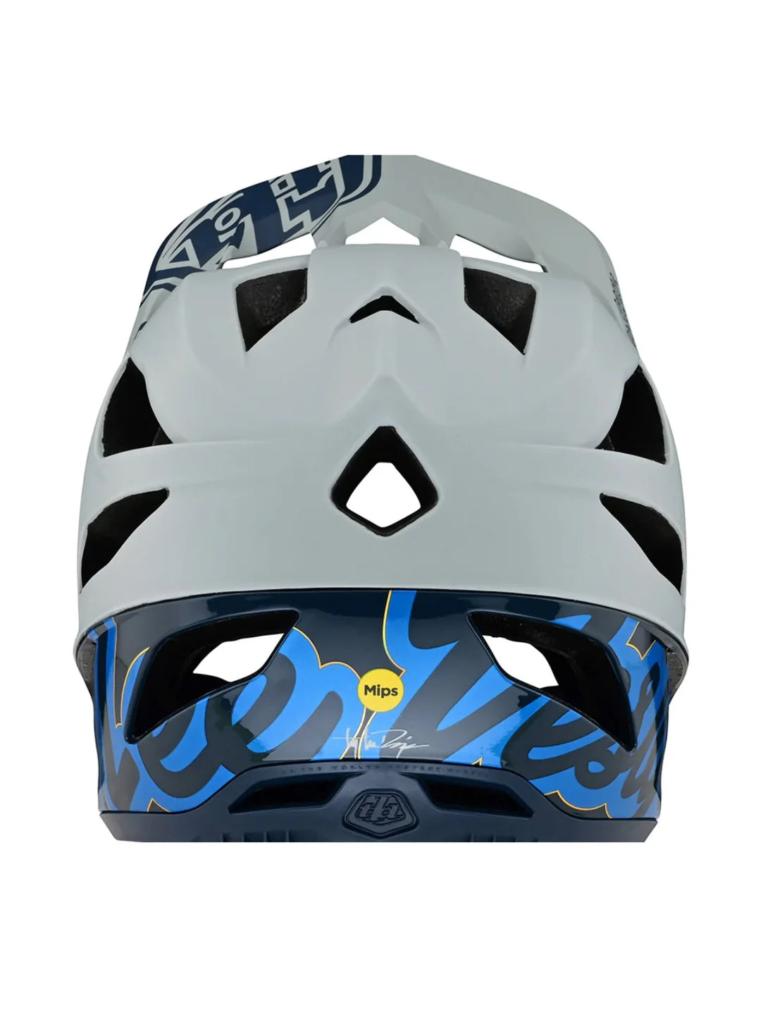 Troy Lee Designs Casco Stage Signature Gris/Azul