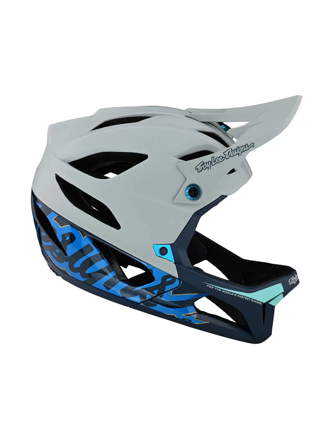 Troy Lee Designs Casco Stage Signature Gris/Azul