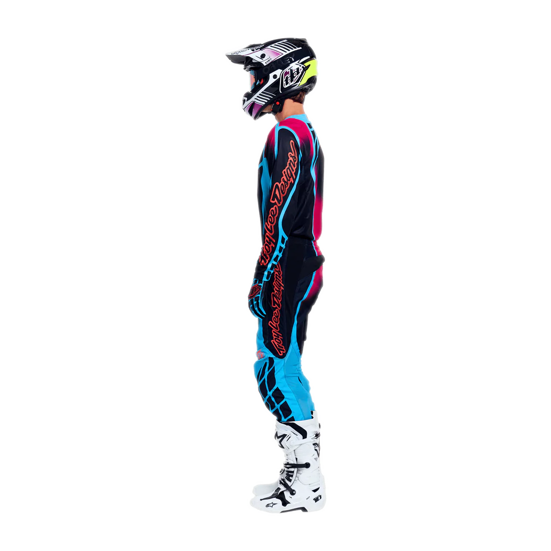 Troy Lee Designs Polera de Moto GP Pro Framework Black / Cyan