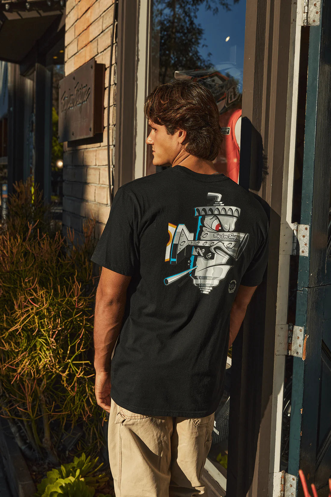Troy Lee Designs Polera Manga Corta Carb Club Black
