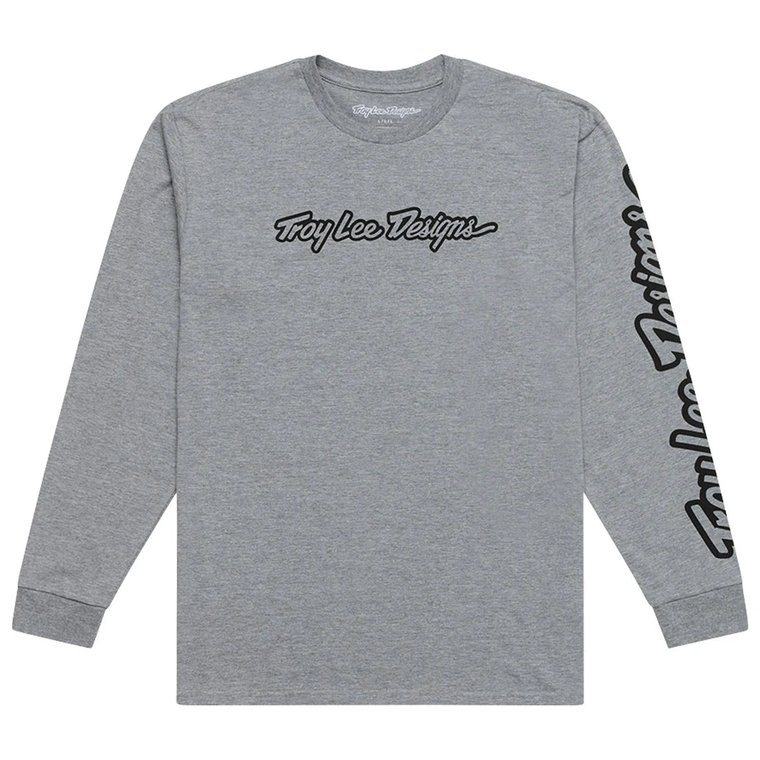 Troy Lee Designs Polera Manga Larga Signature Gris