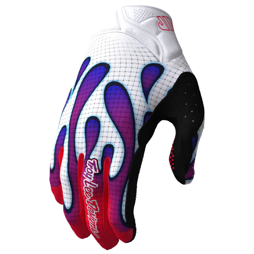Troy Lee Designs Guantes De Bicicleta Air Overspray White / Violet