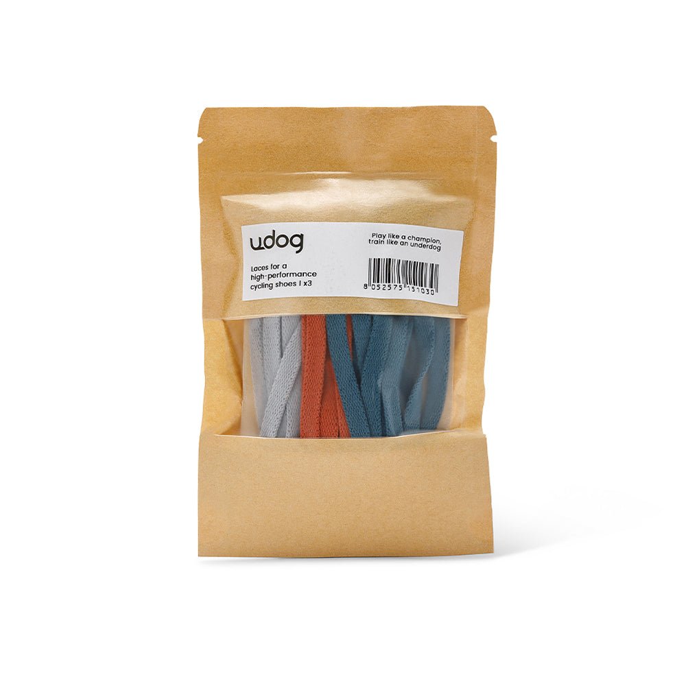 Cordones UDOG Laces Grey/brick/teal Kit