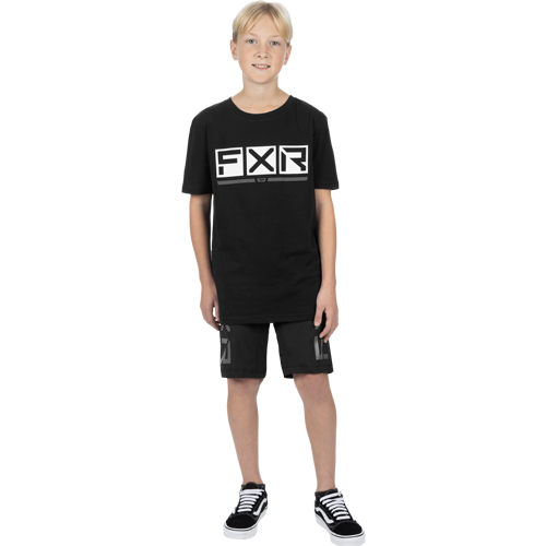 Polera FXR Niño Premium T-Shirt 24S Black/White