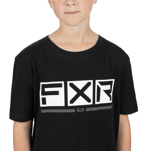 Polera FXR Niño Premium T-Shirt 24S Black/White