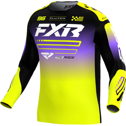 Jersey Fxr Kids Cluth 26 Hivis/Black/Purple