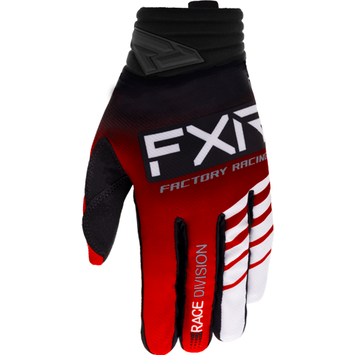 Guante Moto FXR Prime Mx Rojo/Negro/Blanco