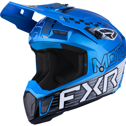 Casco Fxr Clutch Race Div Mx Blue